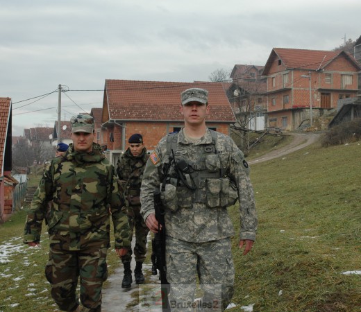 Franco-American patrol in Lesak © B2 / NGV