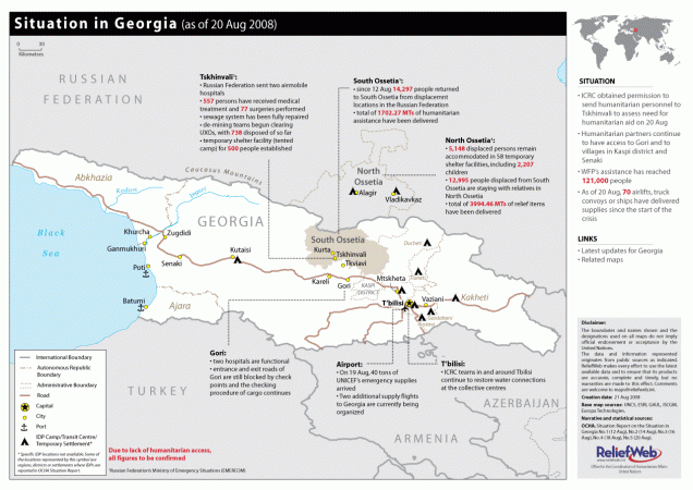 Carte Georgie AideHuman