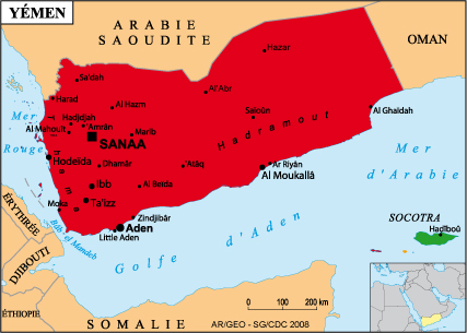 Carte Yemen