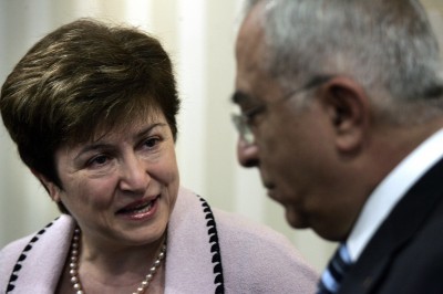 KRISTALINA GEORGIEVA IN RAMALLAH-WEST BANK