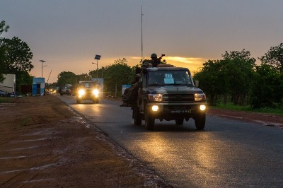 Le départ du bataillon Waraba de Koulikoro le 22 juin (Crédit : EUTM Mali)