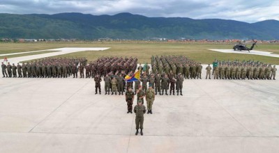 Les troupes d'Althea lors de l'exercice Quick Response en septembre (crédit : EUFOR Althea)