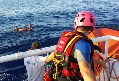 rescue of the survivors by the Italian Coast Guards on October 4 (credit: Guardia Costiera - Italian Coast Guards)