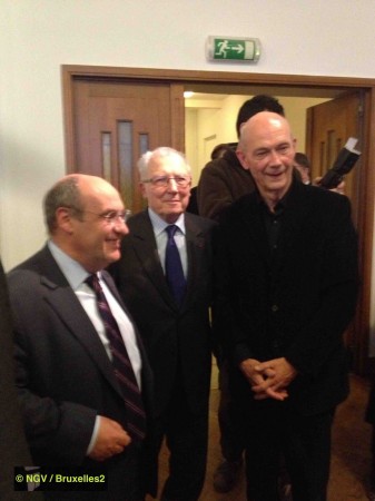 Antonio Vitorino, Jacques Delors, Pascal Lamy (© NGV / Bruxelles2)