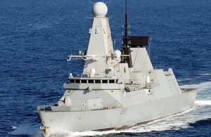 Le HMS Daring en 2012 (crédit : Royal Navy)