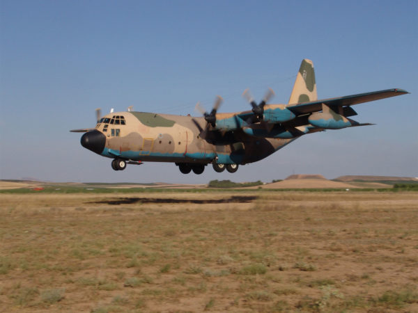 A Spanish C130 landing (credit: Spanish Army)