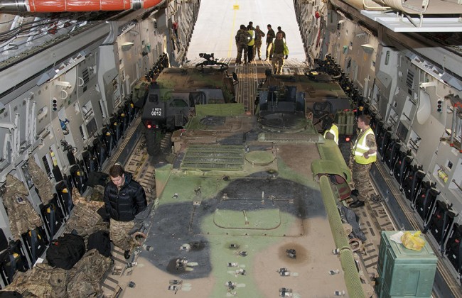 loading armored vehicles (credit: French Ministry of Defence)