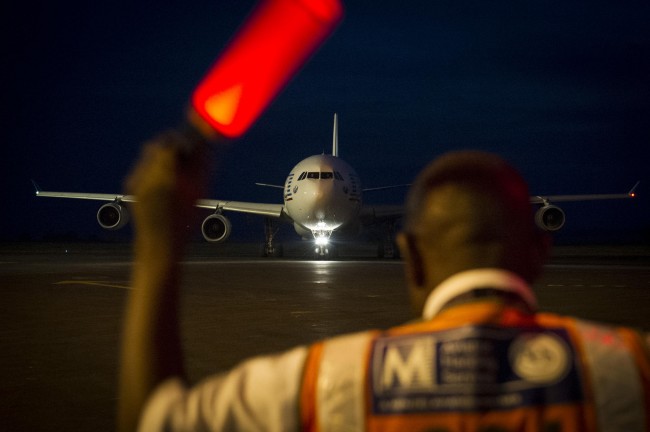 An Airbus from the Esterel detachment as reinforcements in the Central African Republic (credit: )