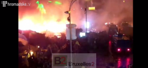 La place Maidan à 19h30 (crédit : Hromadske Tv)