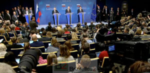 Poutine, Barroso et Van Rompuy lors du dernier sommet UE-Russie (crédit : Conseil UE / EBS)