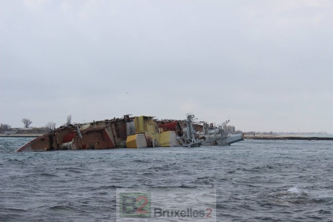 The Ochakov on Lake Donuszlav (credit: Ukrainian Ministry of Defense