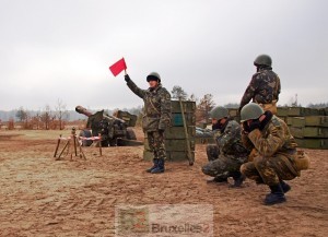 l'armée ukrainienne en exercice (Crédit : Ministère ukrainien de la Défense)