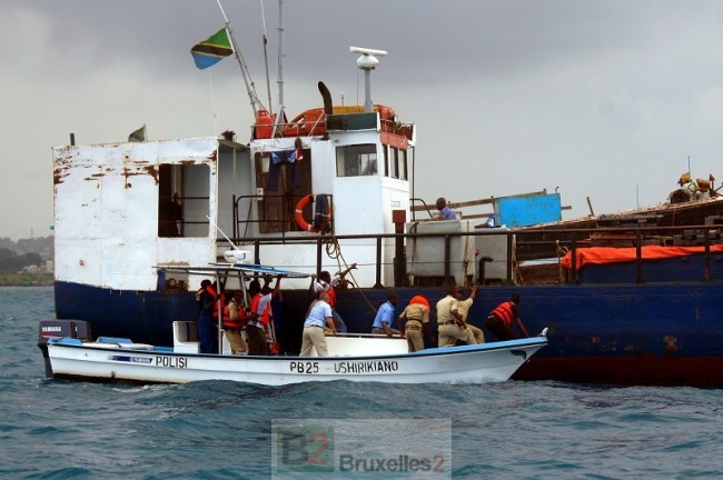 Formation de la police maritime de Zanzibar (crédit : Eucap Nestor)