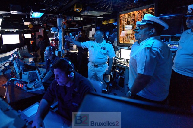 A bord de l'USS Ross - crédit : US Navy