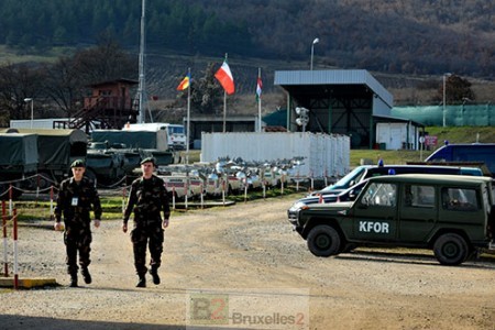 camp hongrois de la Kfor (crédit : Ministère hongrois de la Défense)