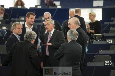 Jean-Claude Juncker explique son plan aux eurodéputés verts (crédit : CE)