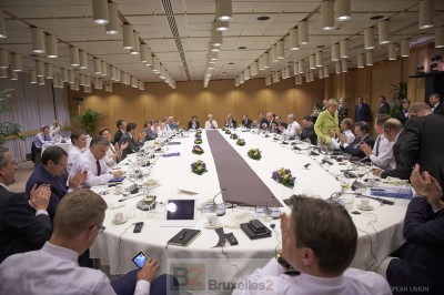 Les chefs d'Etat et de gouvernement adorent la politique de "sanctions", facile et pas trop chère. Mais les preuves manquent (crédit : Conseil de l'UE)