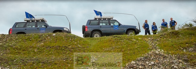 Véhicules de surveillance de la mission EUMM Georgia (crédit : EUMM Georgia)