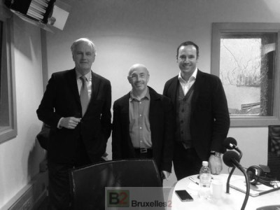 Avec Michel Barnier et Yann Antony Nogues (photo : Pauline Armandet / BFM)