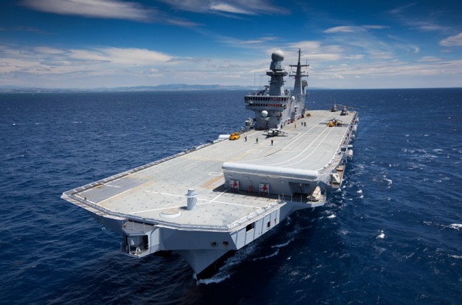 The Cavour (credit: Italian Navy)