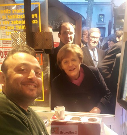 Angela Merkel à la Maison Antoine