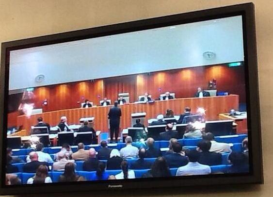JM Barroso devant le tribunal de Luxembourg (crédit : G. Pastor)