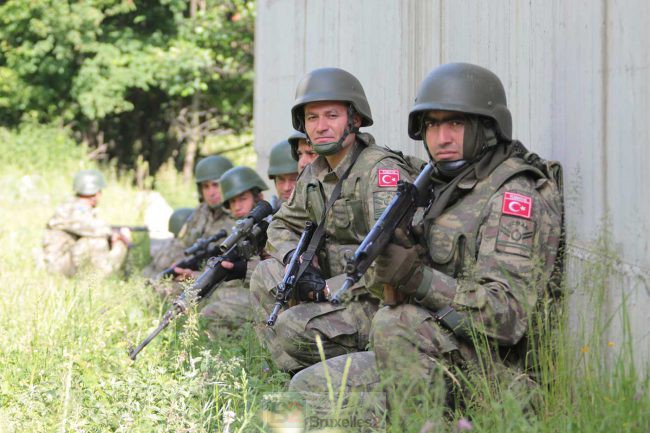 Soldats turcs en entraînement (crédit : EUFOR Althea)