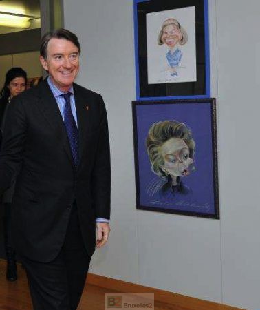 David Mandelson a torpillé la candidature de Ashton de Haut représentant, selon les Américains - visite de Peter Mandelson à la Commission européenne le 6 novembre 2009 (crédit : CE / archives B2)