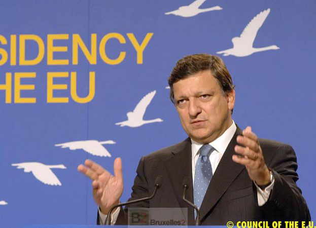 José-Manuel Barroso au sommet de Hampton Court en 2005. Il était plus jeune... (Crédit : Conseil de l'UE)