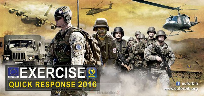 Exercice à Banja Luca pour les Eufortiens et les autres
