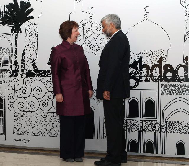 Catherine Ashton and Said Jalili are now old "acquaintances", here in Baghdad at the end of May (credit: European Commission)