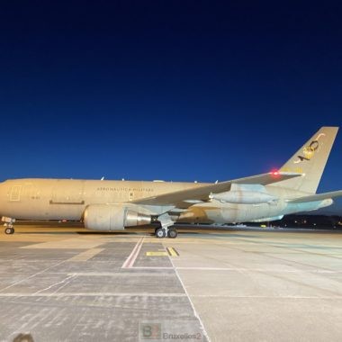 Avion Boeing de l'armée de l'air italienne à Niamey (Photo : MAE Italie)