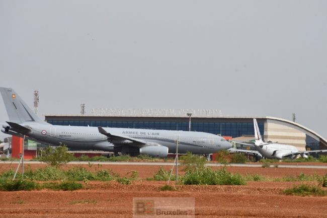 Avion A330 MRTT sur l'aéroport de Niamey (Photo : EMA-Com France)